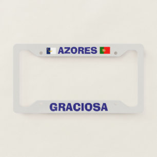 Graciosa Azores Custom License Plate Frame