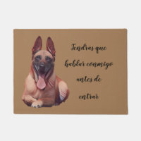 Gracioso Felpudo Belga Malinois Perro Doormat