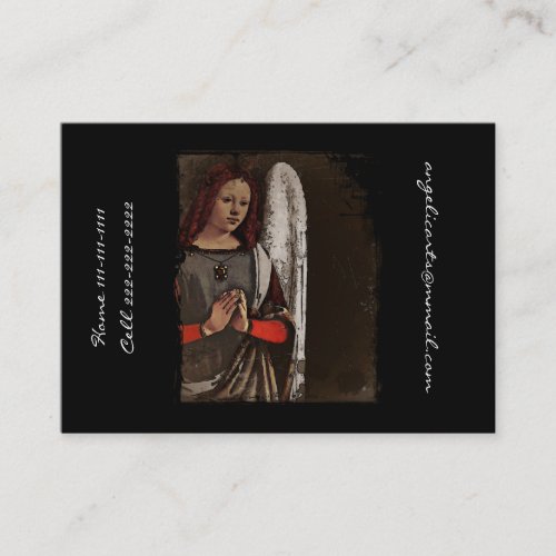 Gracious Angel Folded Hands Business Card