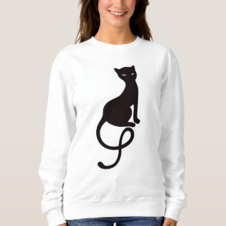 Gracious Evil Black Cat Silhouette Sweatshirt