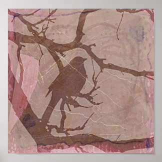 Grackle Grunge 2 Poster