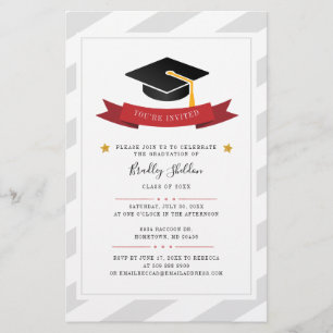 Grad 2022 Graduation Party Modern Invitation Card