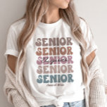Grad 2023 Senior Class Trendy Stacked Custom Name T-Shirt<br><div class="desc">Our Grad 2023 Senior Class Trendy Stacked Custom Name t-shirts will bring lots of positivity to your days. Choose the color that best suits you and purchase one to wear yourself or give to a loved one for their Birthday, as a Christmas gift of just because to say how much...</div>