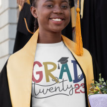 Grad 2024 bold colorful graduation