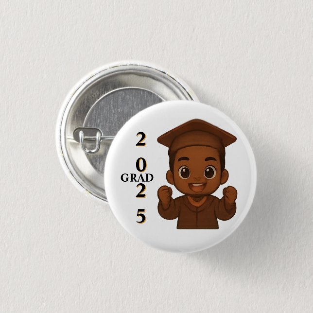 GRAD 2025 Celebration Button (Front & Back)