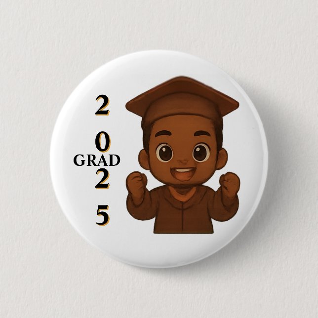 GRAD 2025 Celebration Button (Front)