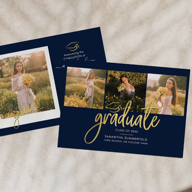 Grad 2026 Photo Collage Graduation Announcement (Creator Uploaded)
