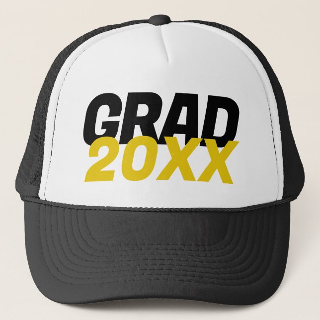 GRAD 20XX Graduation  Trucker Hat (Front)