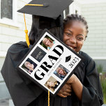Grad 5 Photo Collage Class of 2023 Graduation Cap Topper<br><div class="desc">It's time to get those photos off your phone and on display where everyone can enjoy the memories with this graduation photo collage design. You can add your grad's name and amend the year of graduation if required.</div>