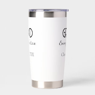 Grad bold letter graduation name class of 20XX sim Insulated Tumbler