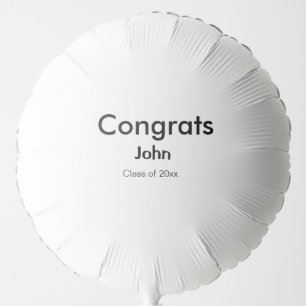 grad boy add name congrats date year text balloon