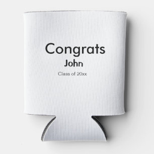 grad boy add name congrats date year text can cooler