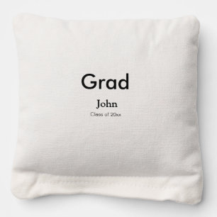 grad boy add name congrats date year text cornhole bags