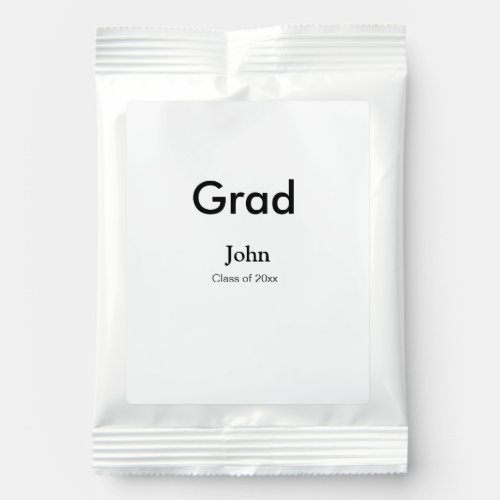 grad boy add name congrats date year text hot chocolate drink mix