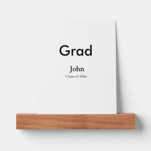 grad boy add name congrats date year text picture ledge