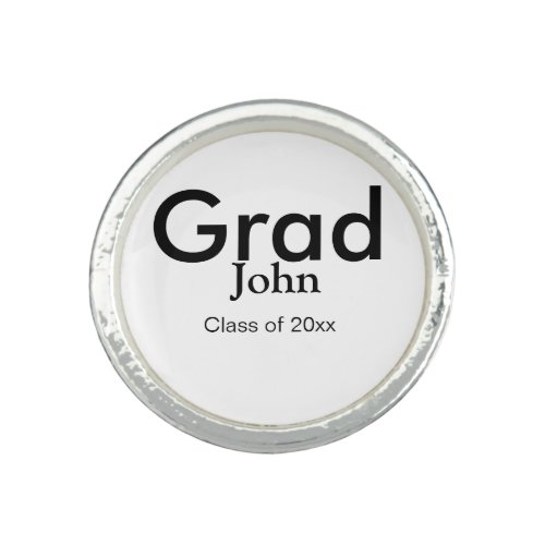 grad boy add name congrats date year text ring