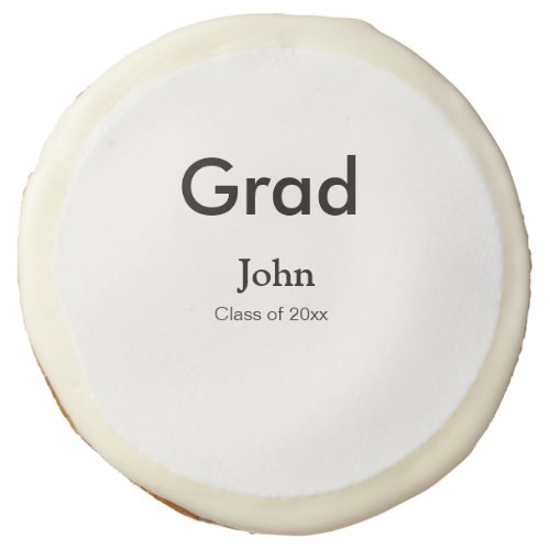 grad boy add name congrats date year text sugar cookie