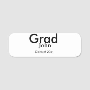 grad boy add name congrats date year text tag