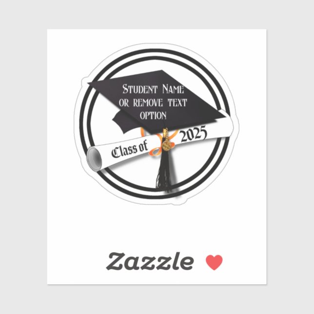 Grad Cap and Diploma 2025 Graduation  Sticker (Sheet)