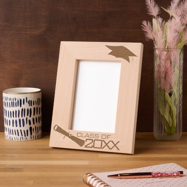 Grad Cap and Diploma Engraved Frames (Left)