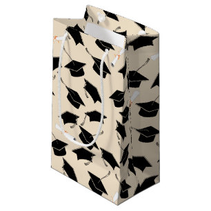 Grad Cap and Diplomas Graduation Small Gift Bag