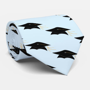 Grad Cap and Tassel Graduation Neck Tie