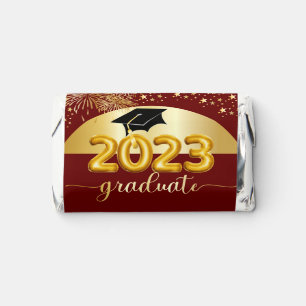Grad Cap Balloon Numbers 2023 Graduate Graduation Hershey's Miniatures