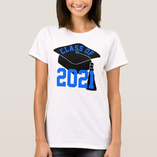Grad Cap Blue Class of 2024 T_Shirt