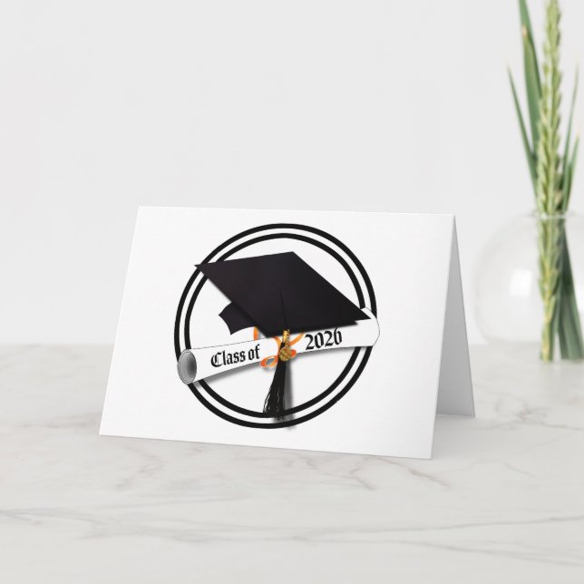 Grad Cap Class of 2026 Graduation Card (Front)