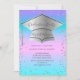 Grad Cap,Diamonds Frame Holographic Graduation Invitation | Zazzle