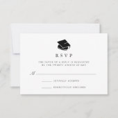 Grad Cap | Graduation Party RSVP Card (Front)