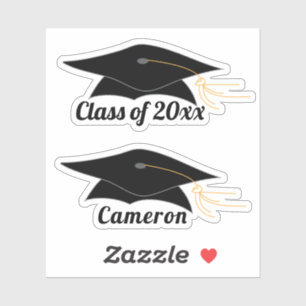 Grad Cap Graduation Sticker