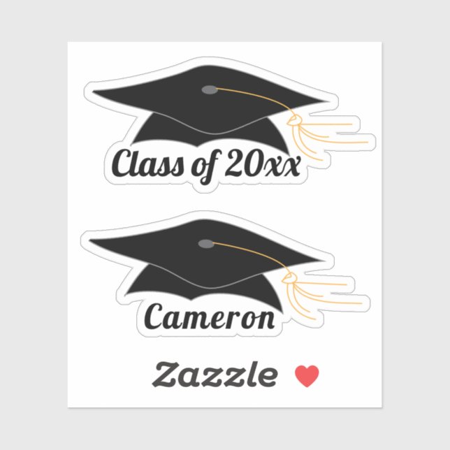 Grad Cap Graduation Sticker (Sheet)