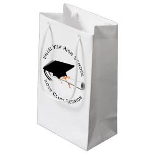 Grad Cap High School Class Reunion Small Gift Bag