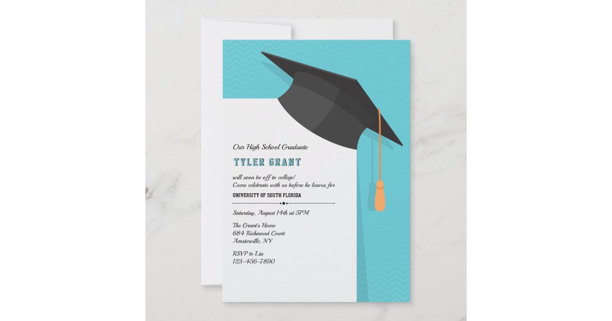 Grad Cap Invitation | Zazzle