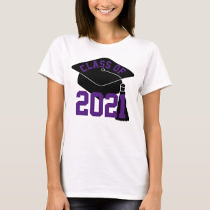 Grad Cap Purple Class of 2024 T-Shirt