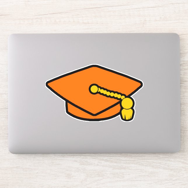 Grad Cap Sticker (Computer)