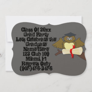 Grad Class Fancy Personalize Name Destiny Personal Invitation