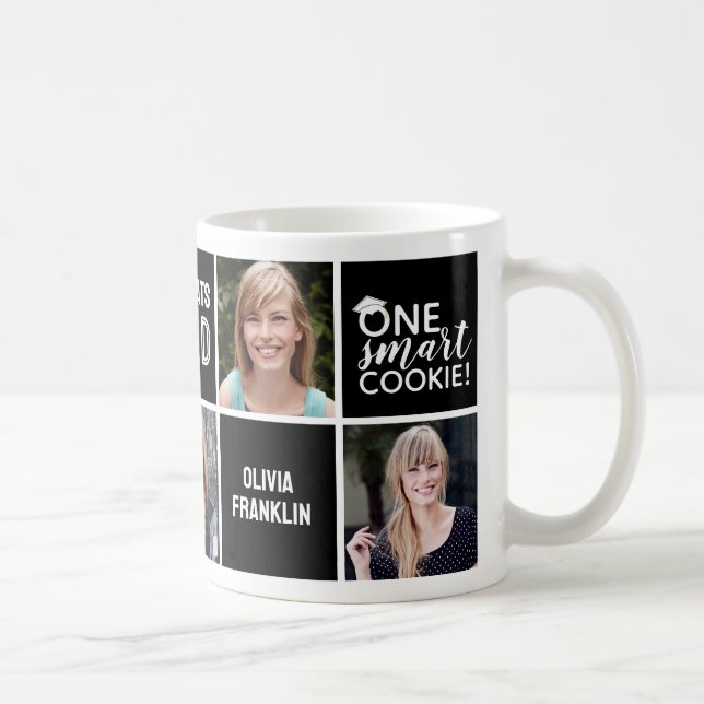 Grad Class of 2024 Photo Collage  Coffee Mug (Right)