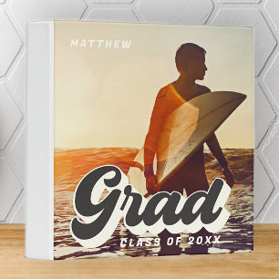 Grad Class Of 20XX Retro Vintage Simple Photo Mini Binder
