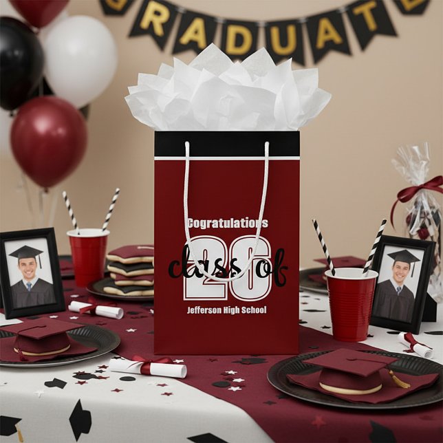 Grad class year custom senior   small gift bag (Creator Uploaded)