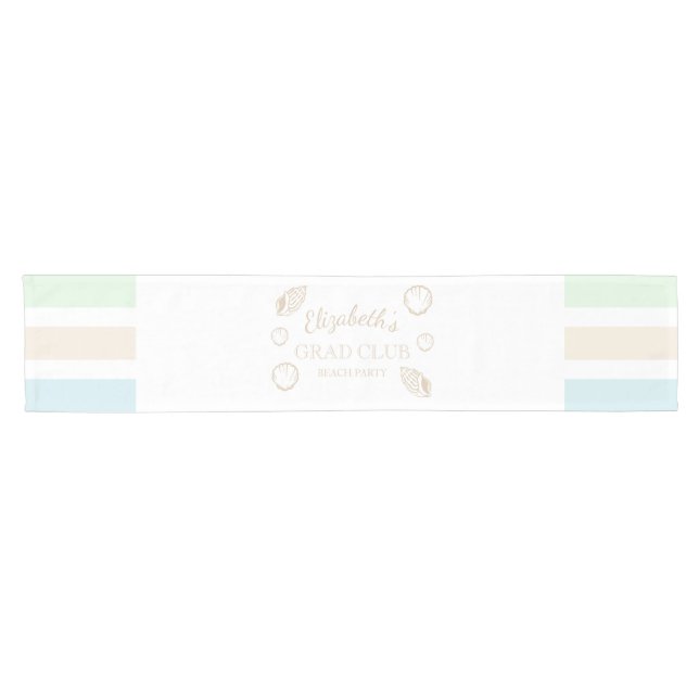Grad Club Beach Party Short Table Runner (Horizontal)