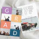 GRAD COLOR BLOCKS MULTI Photo graduation Announcement | Zazzle