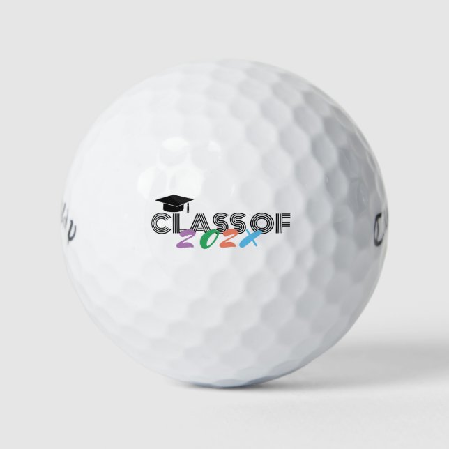 Grad Golf Balls - Class Of Year Personalized (Front)