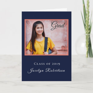 Grad Graduate Class Congratulations Personalize Card