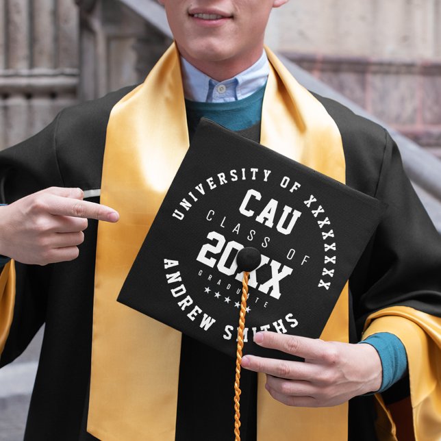 Grad Graduate Graduation Academic Class  Graduation Cap Topper (and so, the adventure begins...)