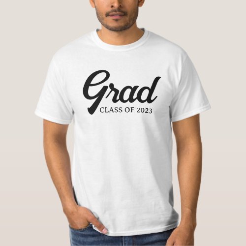 Grad graduate personalized year custom text T_Shirt