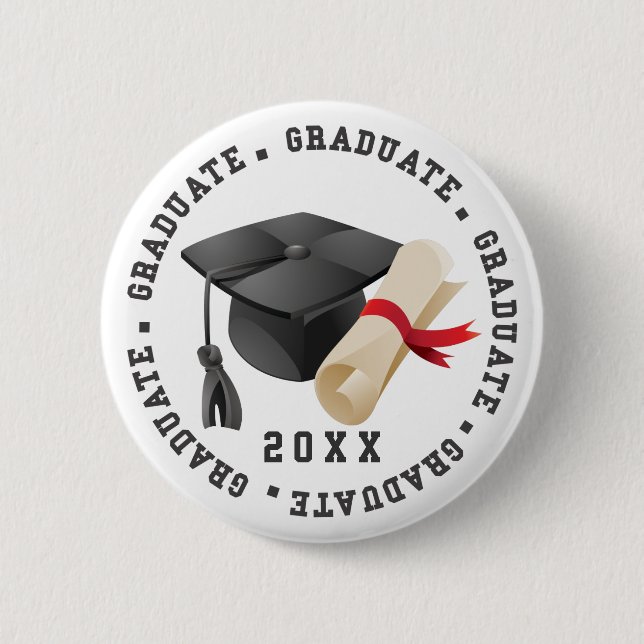 Grad Hat and Degree button (Front)