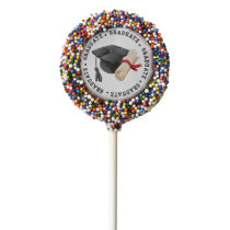 Grad Hat and Degree Cake Pops Chocolate Covered Oreo Pop