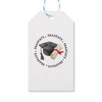 Grad Hat and Degree Gift Tag